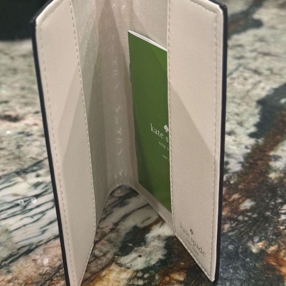 KATE SPADE Passport Holder NWT! Rare Blue Leather! FANTASTIC GIFT! - Picture 14 of 16